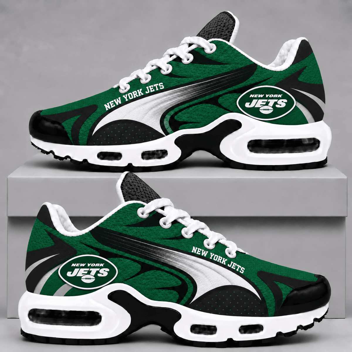 New York Jets Premium Air Max Style Sneakers - Gifts for Fans