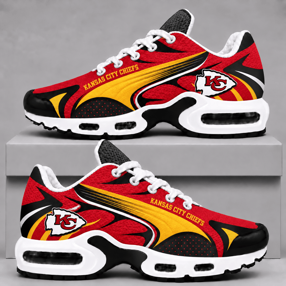 Kansas City Chiefs Premium Air Max Style Sneakers - Gifts for Fans