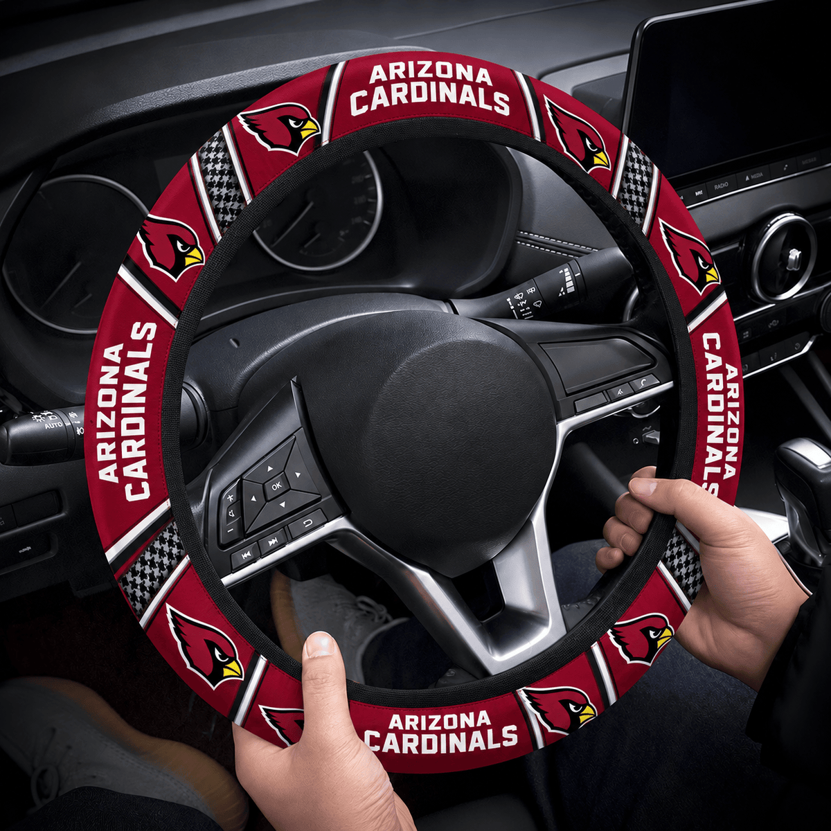 Arizona Cardinals Premium Steering Wheel Cover