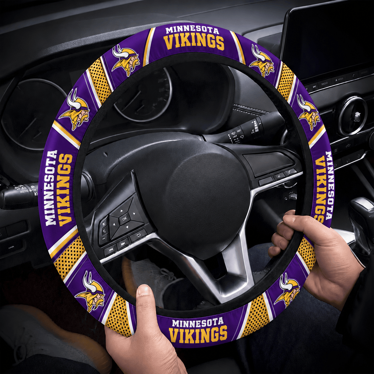 Minnesota Vikings Premium Steering Wheel Cover
