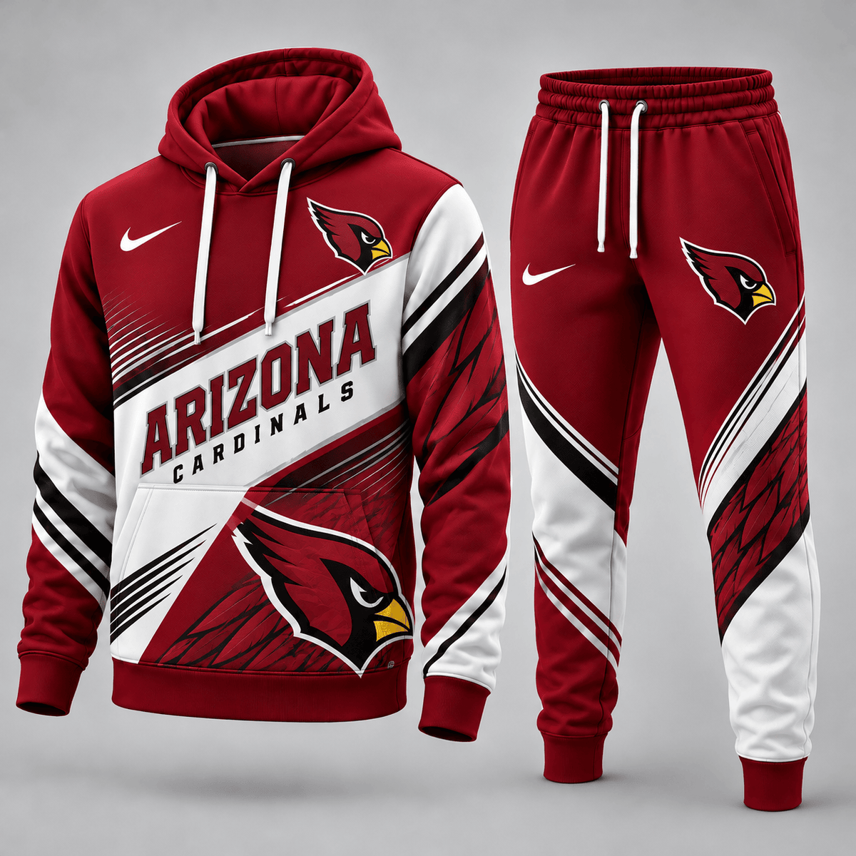 Arizona Cardinals Premium Sport Hoodie Jogger Set