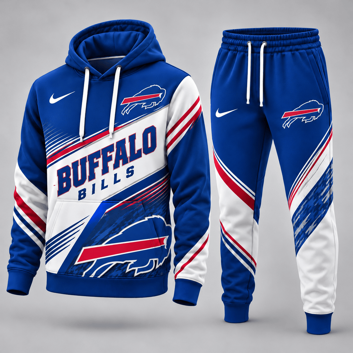 Buffalo Bills Premium Sport Hoodie Jogger Set