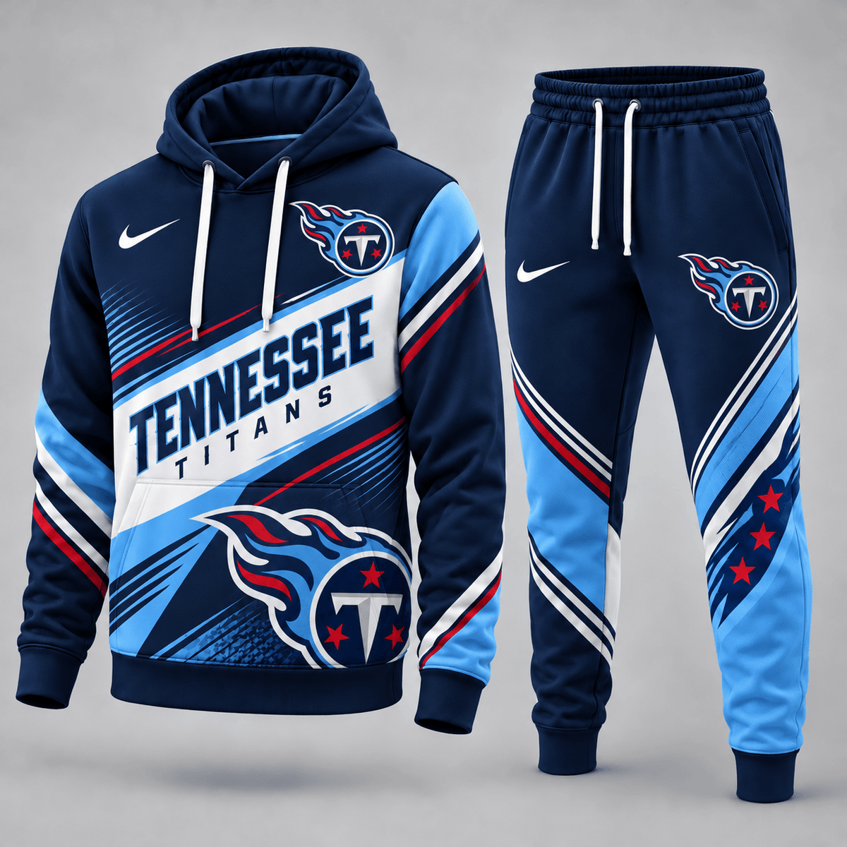 Tennessee Titans Premium Sport Hoodie Jogger Set