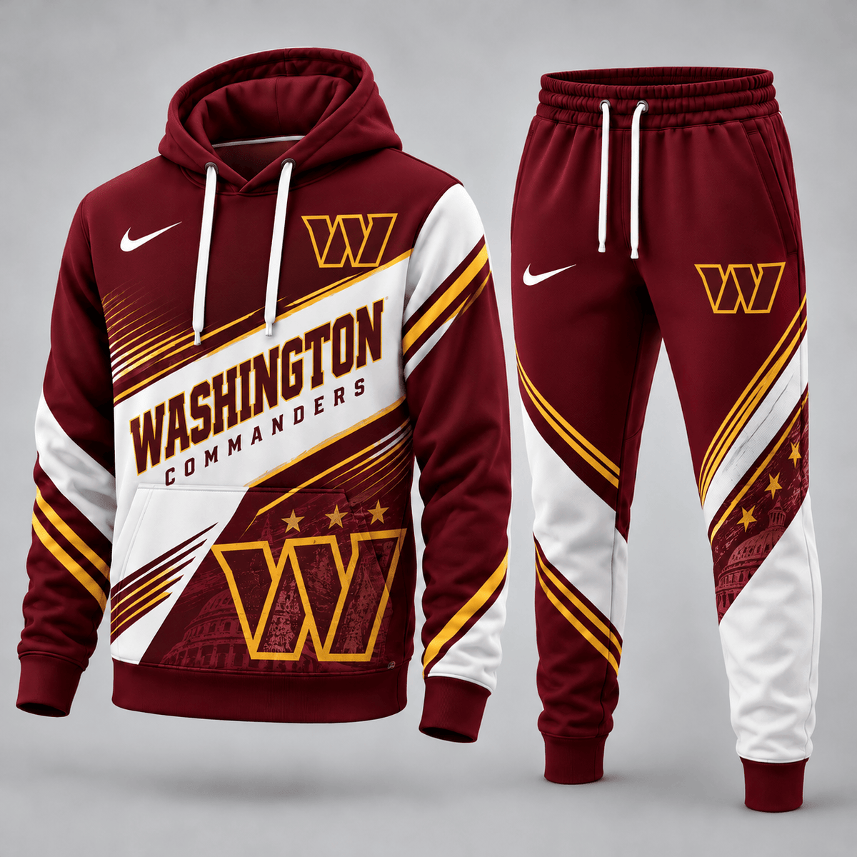 Washington Commanders Premium Sport Hoodie Jogger Set