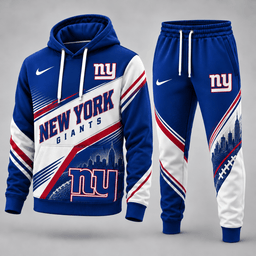 New York Giants Premium Sport Hoodie Jogger Set