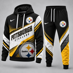 Pittsburgh Steelers Premium Sport Hoodie Jogger Set
