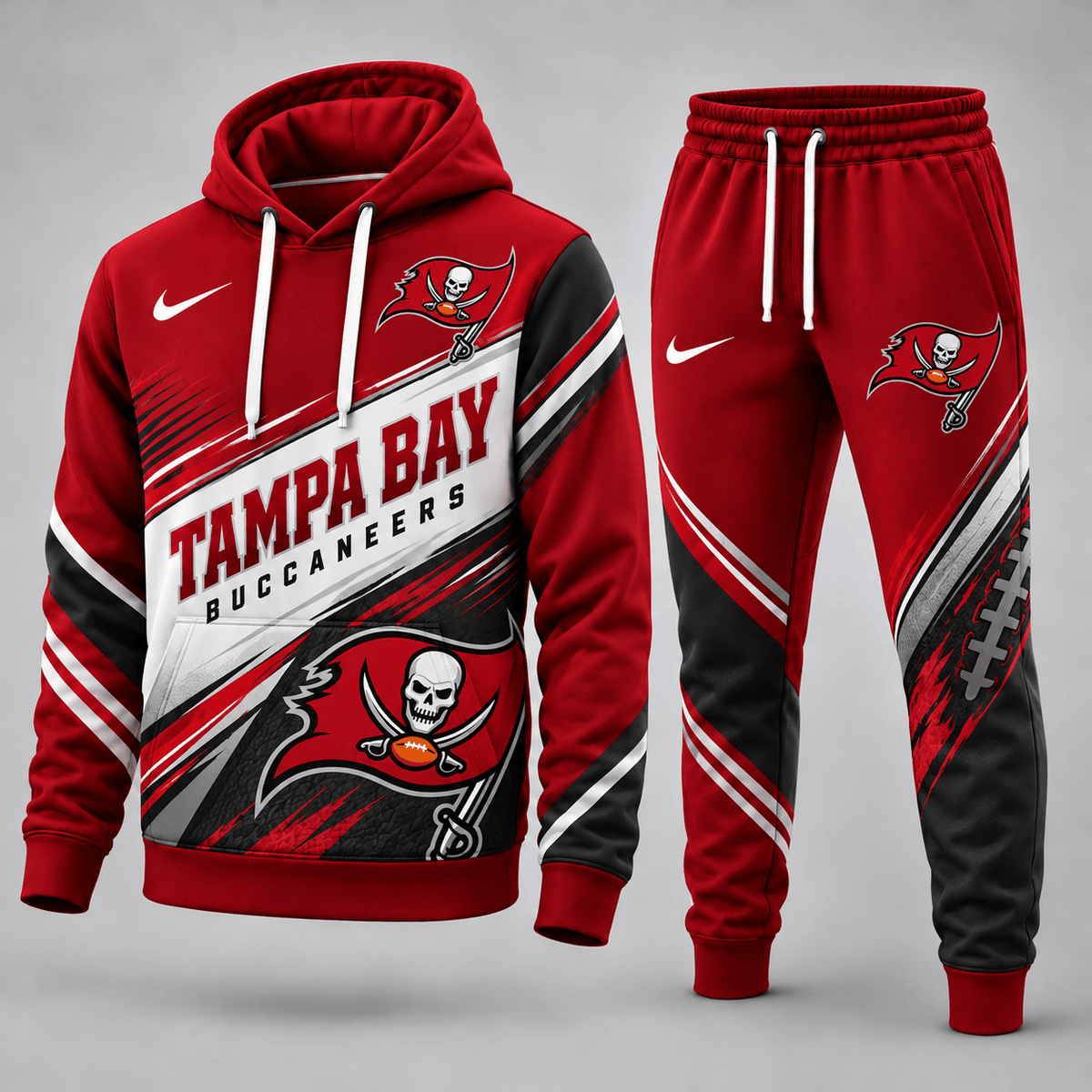Tampa Bay Buccaneers Premium Sport Hoodie Jogger Set