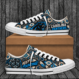 Carolina Panthers Western Boho Low Top Shoes Limited Edition