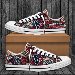 Houston Texans Western Boho Low Top Shoes Limited Edition