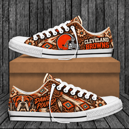 Cleveland Browns Western Boho Low Top Shoes Limited Edition
