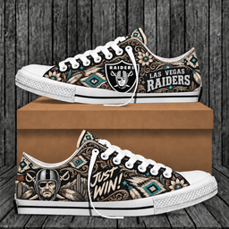 Las Vegas Raiders Western Boho Low Top Shoes Limited Edition