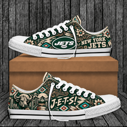 New York Jets Western Boho Low Top Shoes Limited Edition