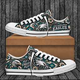 Philadelphia Eagles Western Boho Low Top Shoes Limited Edition