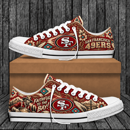 San Francisco 49ers Western Boho Low Top Shoes Limited Edition