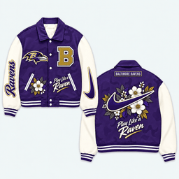 Baltimore Ravens Premium Varsity Jacket