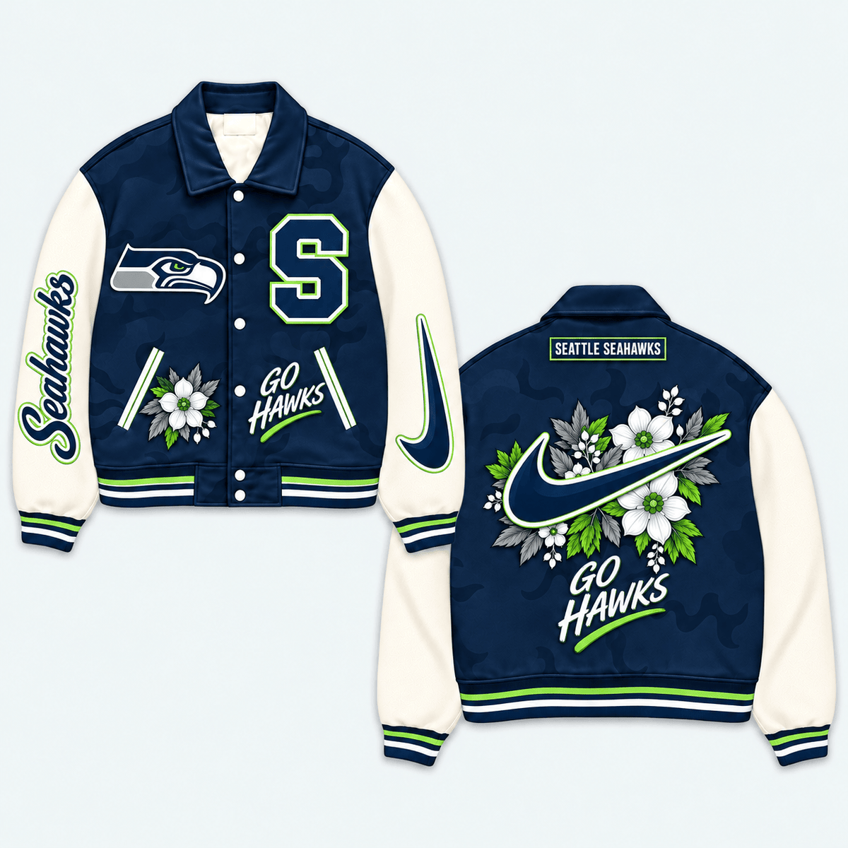 Seattle Seahawks Premium Varsity Jacket