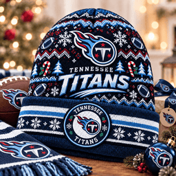 Tennessee Titans Premium Christmas Beanie Hat – Merry Christmas Gift for Fans