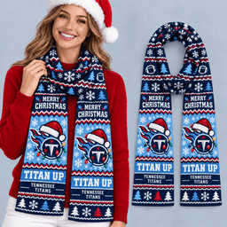 Tennessee Titans Premium Christmas Scarf – Merry Christmas Gift for Fans