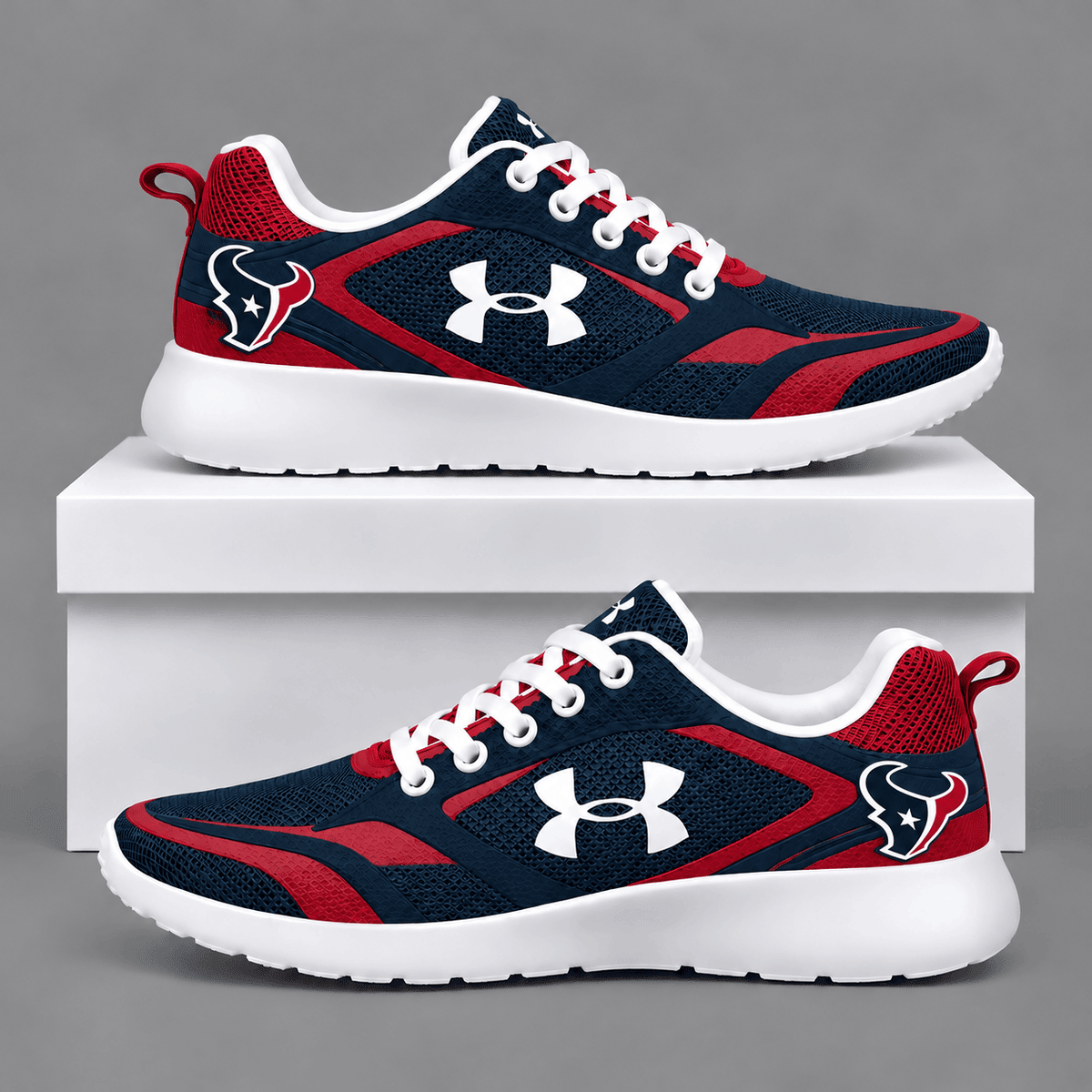 Houston Texans Football Team Logo Running Sneakers