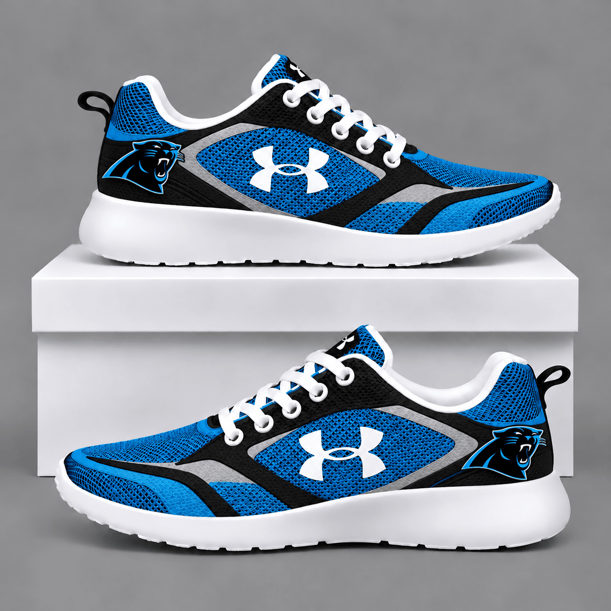 Carolina Panthers Football Team Logo Running Sneakers