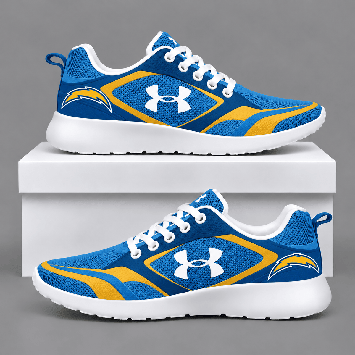 Los Angeles Chargers Football Team Logo Running Sneakers