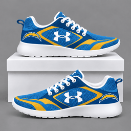 Los Angeles Chargers Football Team Logo Running Sneakers