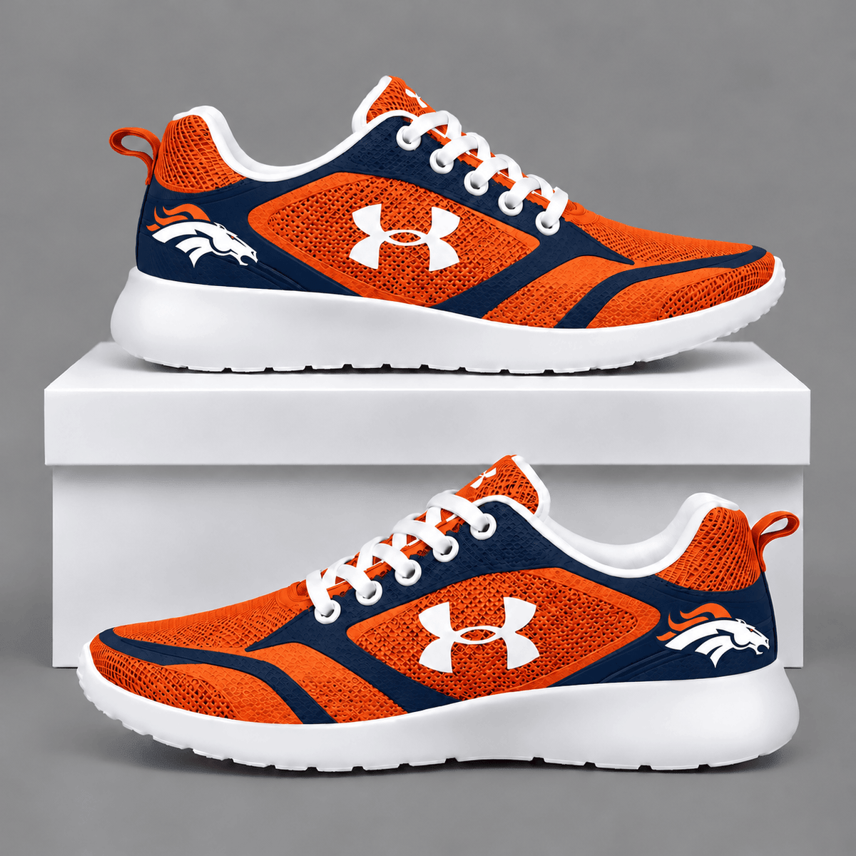 Denver Broncos Football Team Logo Running Sneakers
