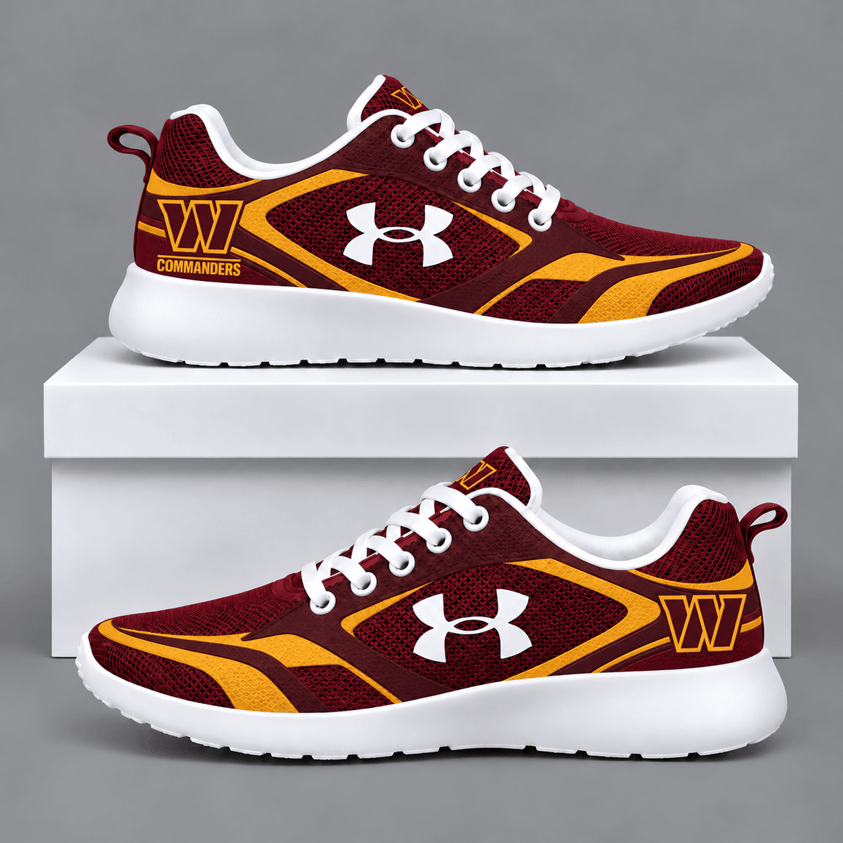 Washington Commanders Football Team Logo Running Sneakers