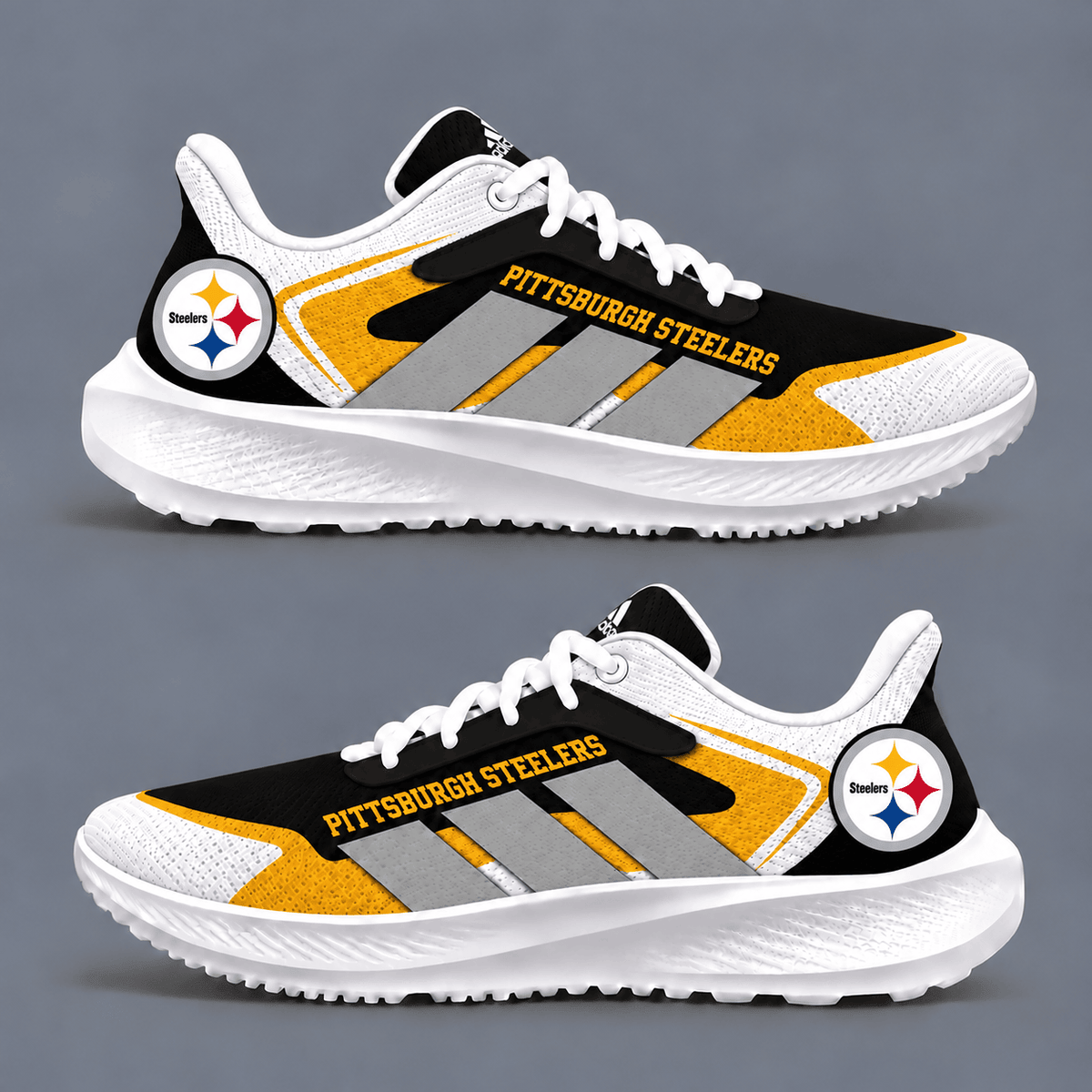 Pittsburgh Steelers Here We Go Victory Sneakers – Game Day Edition