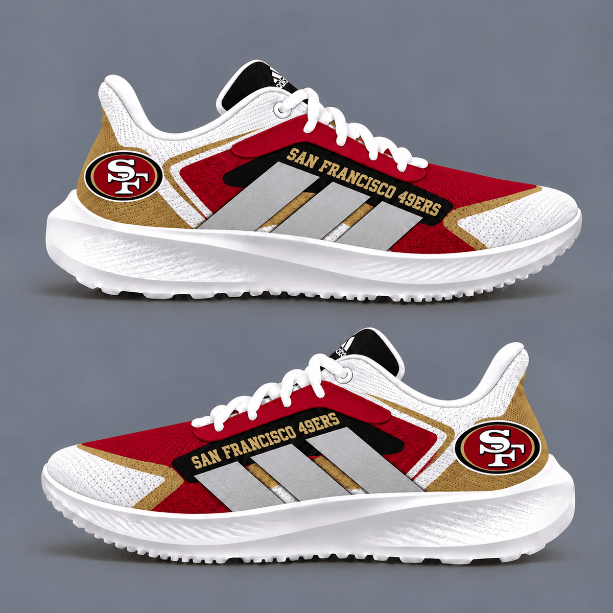 San Francisco 49ers Faithful Victory Sneakers – Game Day Edition