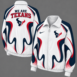Houston Texans Retro Flame Windbreaker Jacket