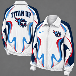 Tennessee Titans Retro Flame Windbreaker Jacket