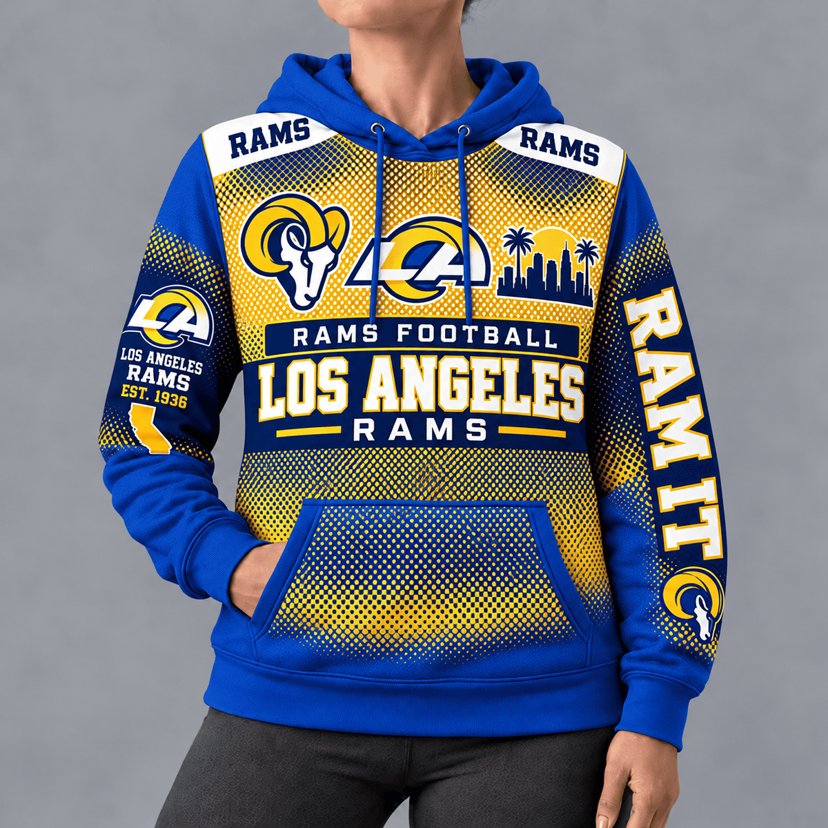 Los Angeles Rams Football Hoodie – Game Day Edition