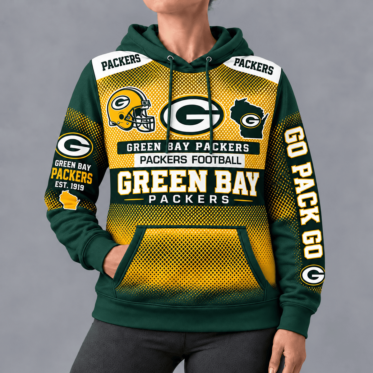 Green Bay Packers Football Hoodie – Game Day Edition