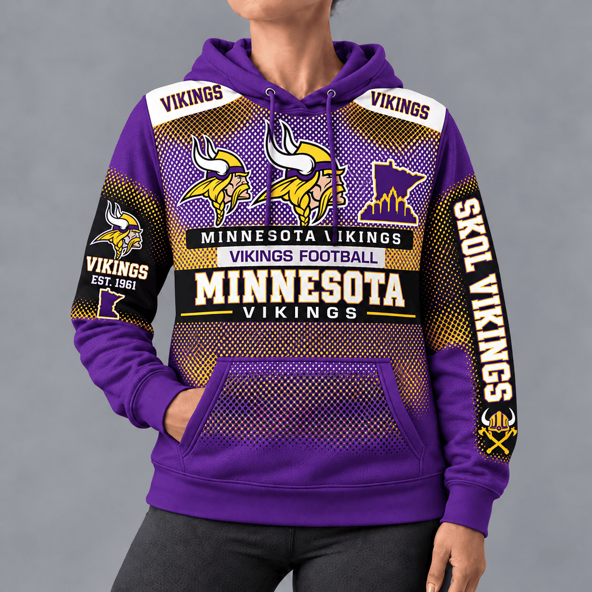 Minnesota Vikings Football Hoodie – Game Day Edition