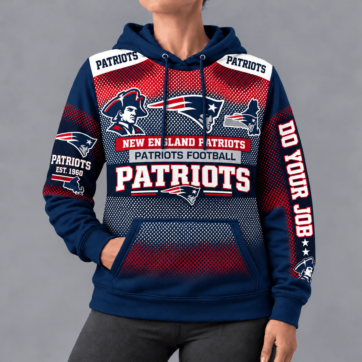 New England Patriots Football Hoodie – Game Day Edition