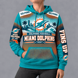 Miami Dolphins Football Hoodie – Game Day Edition