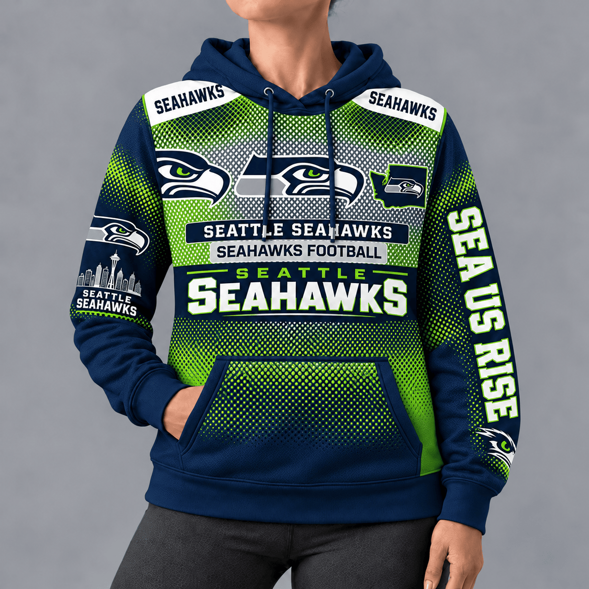 Seattle Seahawks Football Hoodie – Game Day Edition