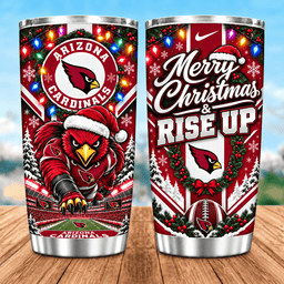 Arizona Cardinals Christmas Spirit 20oz Tumbler