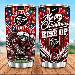 Atlanta Falcons Christmas Spirit 20oz Tumbler