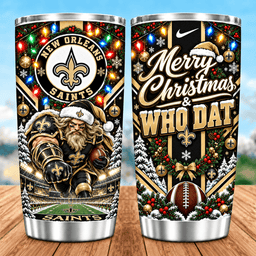 New Orleans Saints Christmas Spirit 20oz Tumbler