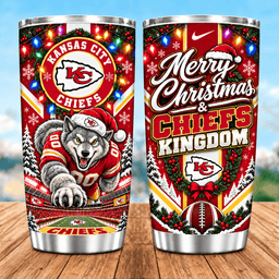 Kansas City Chiefs Christmas Spirit 20oz Tumbler