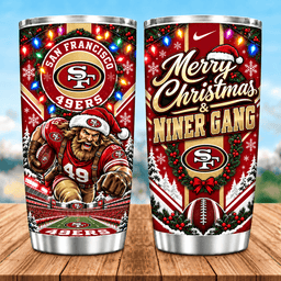 San Francisco 49ers Christmas Spirit 20oz Tumbler