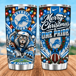 Detroit Lions Christmas Spirit 20oz Tumbler