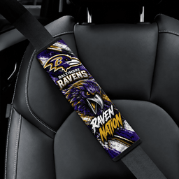 Baltimore Ravens Game Day Shoulder Pads For Car Safety Belts