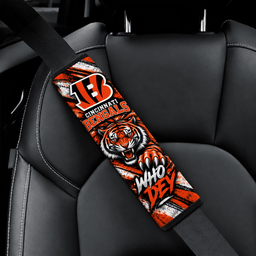 Cincinnati Bengals Game Day Shoulder Pads For Car Safety Belts