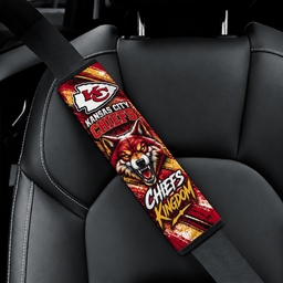 Kansas City Chiefs Game Day Shoulder Pads For Car Safety Belts