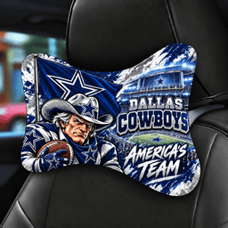 Dallas Cowboys Mascot Car Seat Headrest Neck Pillow
