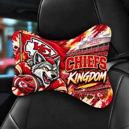 Kansas City Chiefs Mascot Car Seat Headrest Neck Pillow