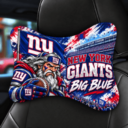 New York Giants Mascot Car Seat Headrest Neck Pillow